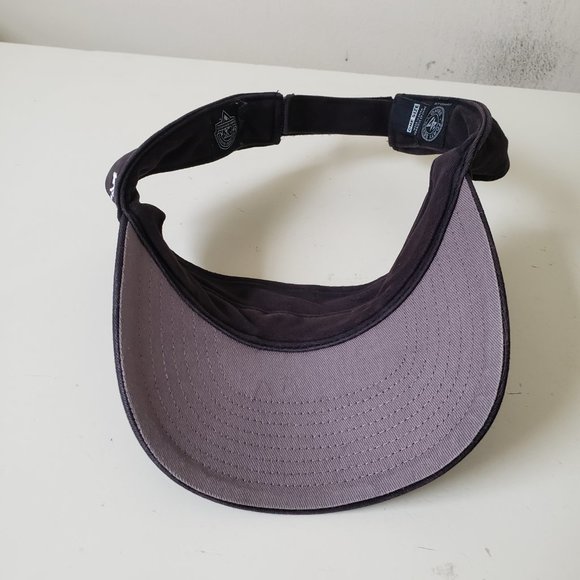 Akron RubberDucks Visor Hat Cap Strap Back Black 47 MiLB Baseball Preowned - Picture 9 of 13